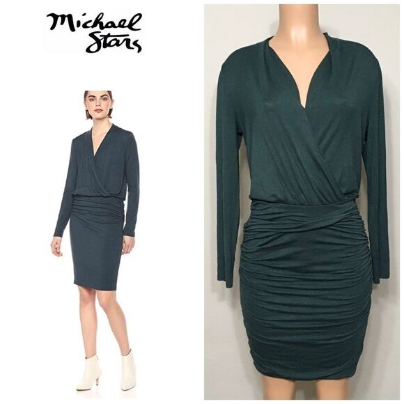 New. Michael Stars Jules long sleeve dress. - Picture 1 of 7